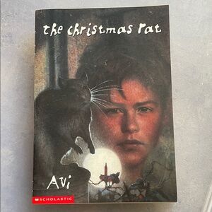Scholastic The Christmas Rat Book - Mysterious Black and Red Cover